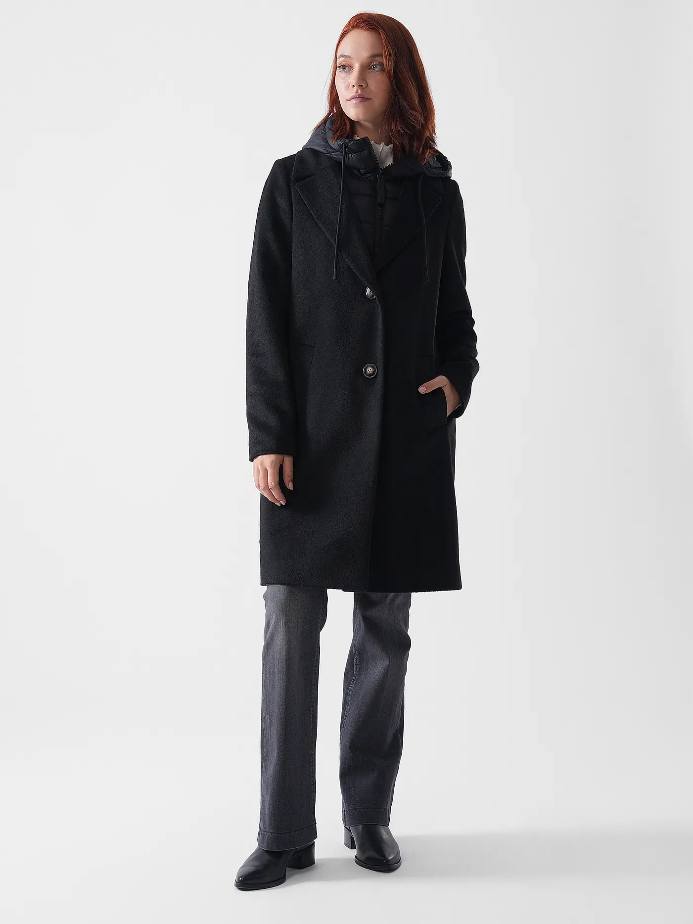 COMMA IDENTITY | Mantel | schwarz